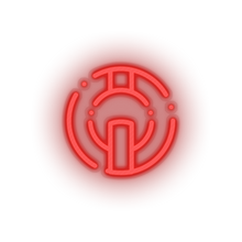 Charger l'image dans la galerie, red 294_io_coin_coin_crypto_crypto_currency led neon factory