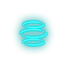 Charger l'image dans la galerie, ice_blue 295_e_dinar_coin_crypto_crypto_currency led neon factory