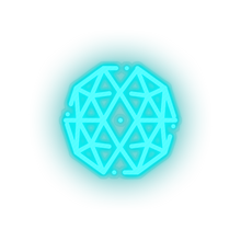 Charger l'image dans la galerie, ice_blue 308_qtum_coin_crypto_crypto_currency led neon factory