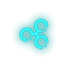 Charger l'image dans la galerie, ice_blue 318_cryptocurrency_ripple_technology led neon factory