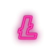 Charger l'image dans la galerie, pink 319_coin_cryptocurrency_lite_coin_money led neon factory
