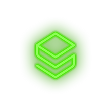 Charger l'image dans la galerie, green 325_stratis_coin_crypto_crypto_currency led neon factory