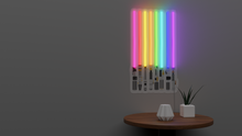 Charger l'image dans la galerie, Rainbow light sabers flag made with neon led