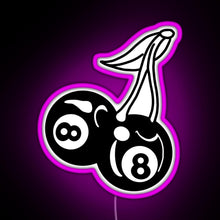 Charger l'image dans la galerie, 8 BALL CHERRIES RGB neon sign  pink