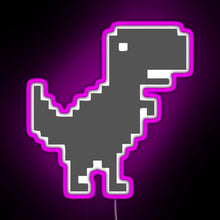 Charger l'image dans la galerie, 8bit Dino RGB neon sign  pink