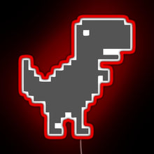 Charger l'image dans la galerie, 8bit Dino RGB neon sign red