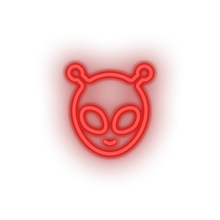 Charger l'image dans la galerie, red alien led adventure alien astronomy monster outer space space ufo neon factory