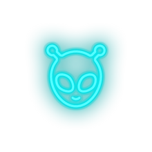 Charger l'image dans la galerie, ice_blue alien led adventure alien astronomy monster outer space space ufo neon factory
