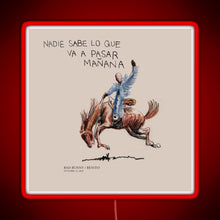 Charger l'image dans la galerie, Bad Bunny nadie sabe lo que va a pasar manana RGB neon sign red
