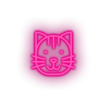 Charger l'image dans la galerie, pink cat led animal carnivore cartoon cat house pet pet zoo neon factory