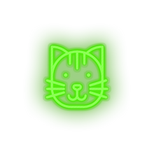 Charger l'image dans la galerie, green cat led animal carnivore cartoon cat house pet pet zoo neon factory
