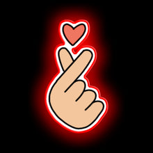 Charger l'image dans la galerie, Finger heart kpop neon sign