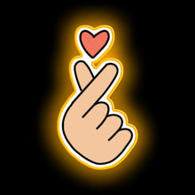 Charger l'image dans la galerie, Finger Heart neon sign
