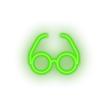 Charger l'image dans la galerie, green glasses led accessories back to school education glasses reading student study neon factory