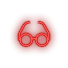 Charger l'image dans la galerie, red glasses led accessories back to school education glasses reading student study neon factory