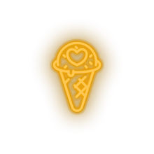 Charger l'image dans la galerie, warm_white ice_cream led heart ice cream love relationship romance sweet valentine day neon factory