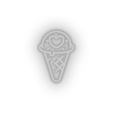 Charger l'image dans la galerie, white ice_cream led heart ice cream love relationship romance sweet valentine day neon factory