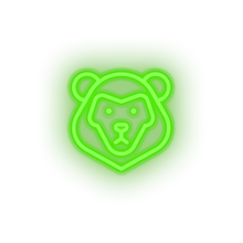 Charger l'image dans la galerie, green lion led animal carnivore cartoon fauna leo lion zoo neon factory