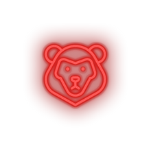 Charger l'image dans la galerie, red lion led animal carnivore cartoon fauna leo lion zoo neon factory