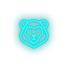 Charger l'image dans la galerie, ice_blue lion led animal carnivore cartoon fauna leo lion zoo neon factory