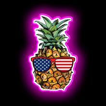 Charger l'image dans la galerie, Ananas patriotique - Enseigne au néon du 4 juillet