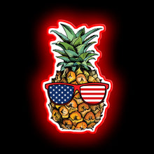 Charger l'image dans la galerie, Ananas patriotique - Enseigne au néon du 4 juillet