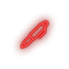 Charger l'image dans la galerie, red pen led back to school edit education pen student study write neon factory