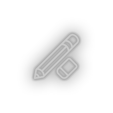 Charger l'image dans la galerie, white pencil_erase led back to school education erase pencil student study write neon factory