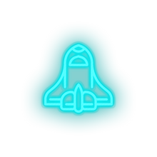 Charger l'image dans la galerie, ice_blue space_ship led adventure astronomy outer space space space ship spacecraft transportation neon factory