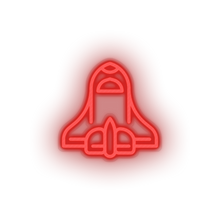 Charger l'image dans la galerie, red space_ship led adventure astronomy outer space space space ship spacecraft transportation neon factory
