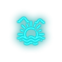 Charger l'image dans la galerie, ice_blue sunset_sunrise led beach holiday sea summer sun sunset sunrise vacation neon factory