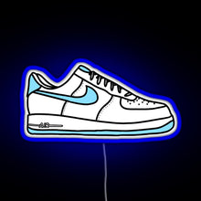 Charger l'image dans la galerie, Af1 sneakers RGB neon sign blue