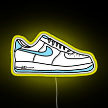 Charger l'image dans la galerie, Af1 sneakers RGB neon sign yellow