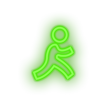 Charger l'image dans la galerie, green aim social network brand logo led neon factory