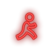 Charger l'image dans la galerie, red aim social network brand logo led neon factory