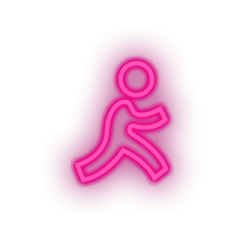 Charger l'image dans la galerie, pink aim social network brand logo led neon factory
