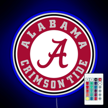Charger l'image dans la galerie, alabama crimson tide football RGB neon sign remote