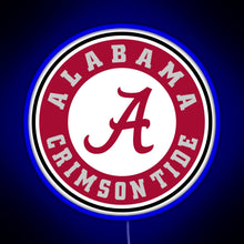 Charger l'image dans la galerie, alabama crimson tide football RGB neon sign blue