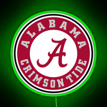 Charger l'image dans la galerie, alabama crimson tide football RGB neon sign green