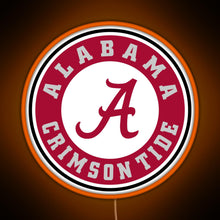 Charger l'image dans la galerie, alabama crimson tide football RGB neon sign orange