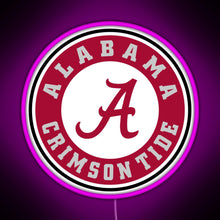Charger l'image dans la galerie, alabama crimson tide football RGB neon sign  pink