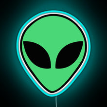 Charger l'image dans la galerie, Alien head RGB neon sign lightblue