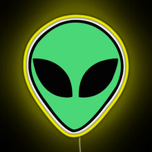 Charger l'image dans la galerie, Alien head RGB neon sign yellow