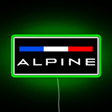Charger l'image dans la galerie, Alpine F1 team colors RGB neon sign green