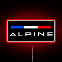 Charger l'image dans la galerie, Alpine F1 team colors RGB neon sign red