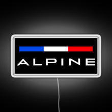 Charger l'image dans la galerie, Alpine F1 team colors RGB neon sign white