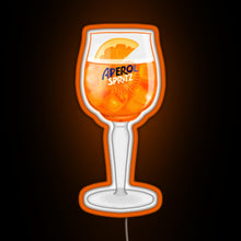 Charger l'image dans la galerie, Aperol Spritz in a Glass RGB neon sign orange