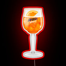 Charger l'image dans la galerie, Aperol Spritz in a Glass RGB neon sign red