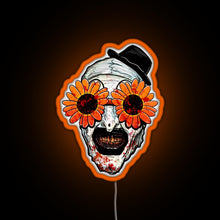 Charger l'image dans la galerie, Art The Clown Terrifier 2 Sunflower Sunglasses RGB neon sign orange