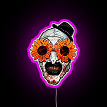 Charger l'image dans la galerie, Art The Clown Terrifier 2 Sunflower Sunglasses RGB neon sign  pink